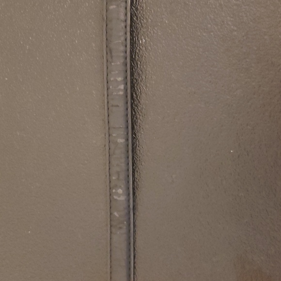 Vintage Lauren Ralph Lauren Silver Chain Belt Black Leather MEDIUM - Picture 8 of 14